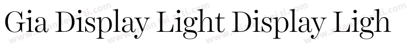 Gia Display Light Display Light字体转换